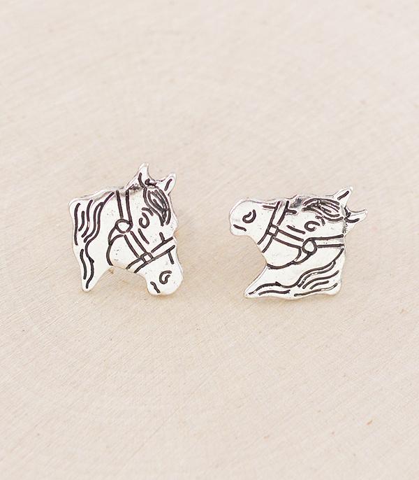 New Arrival :: Wholesale Western Horse Post Earrings