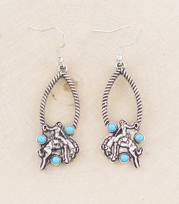 New Arrival :: Wholesale Western Cowboy Bronco Earrings