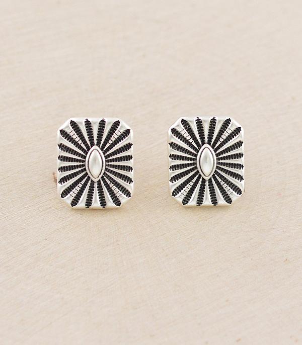 New Arrival :: Wholesale Western Concho Post Earrings
