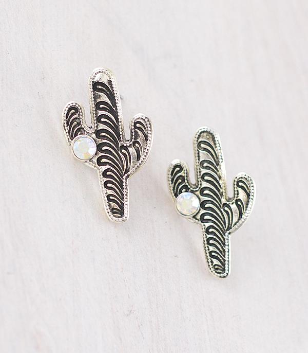 New Arrival :: Wholesale Western Cactus Post Earrings