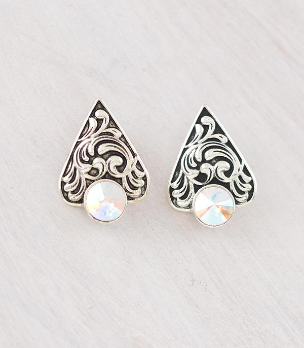 New Arrival :: Wholesale Western Tooling Look Earrings
