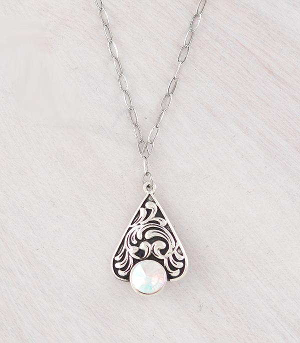 New Arrival :: Wholesale Western Tooling Pendant Necklace