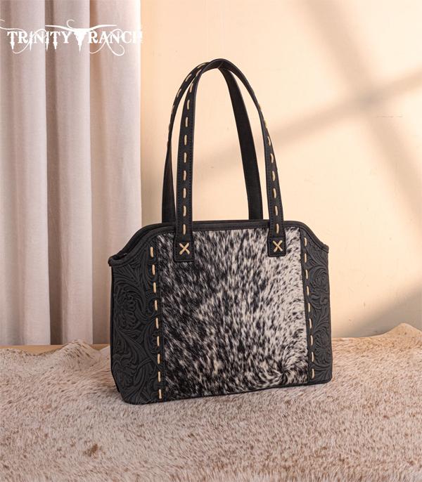New Arrival :: Wholesale Trinity Ranch Cowhide Tooled Tote Bag