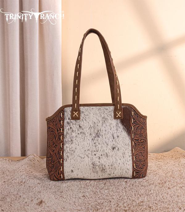 New Arrival :: Wholesale Trinity Ranch Cowhide Tooled Tote Bag