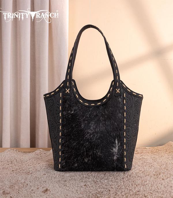 New Arrival :: Wholesale Trinity Ranch Cowhide Tooled Tote Bag
