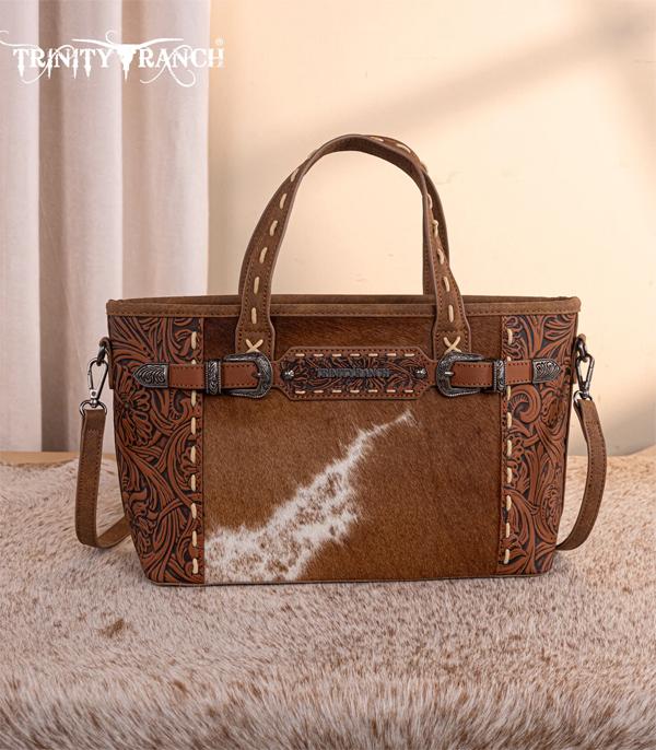 New Arrival :: Wholesale Cowhide Tooled Tote Crossbody Bag
