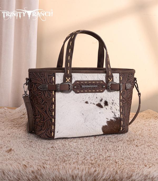 New Arrival :: Wholesale Cowhide Tooled Tote Crossbody Bag