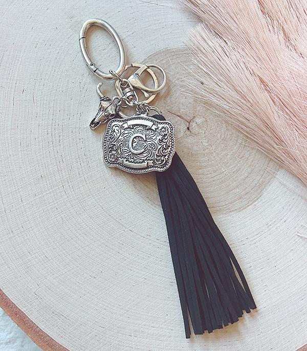 New Arrival :: Wholesale Tipi Brand Initial Buckle Keychain