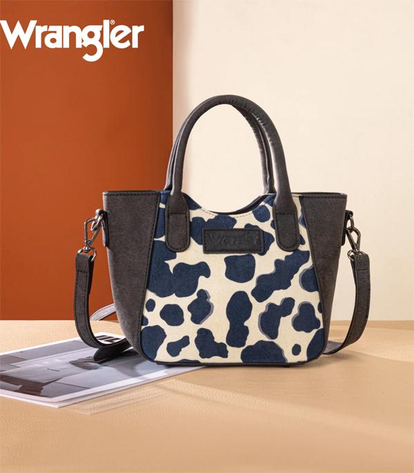 New Arrival :: Wholesale Wrangler Cow Print Mini Tote Crossbody 