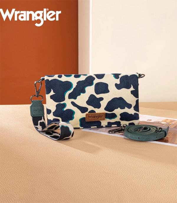 New Arrival :: Wholesale Wrangler Cow Print Wallet Crossbody Bag