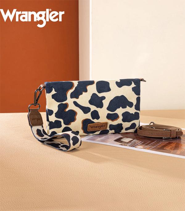 New Arrival :: Wholesale Wrangler Cow Print Wallet Crossbody Bag