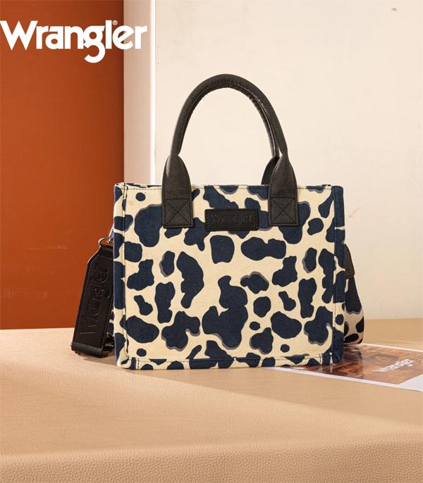 New Arrival :: Wholesale Wrangler Cow Print Tote Crossbody Bag