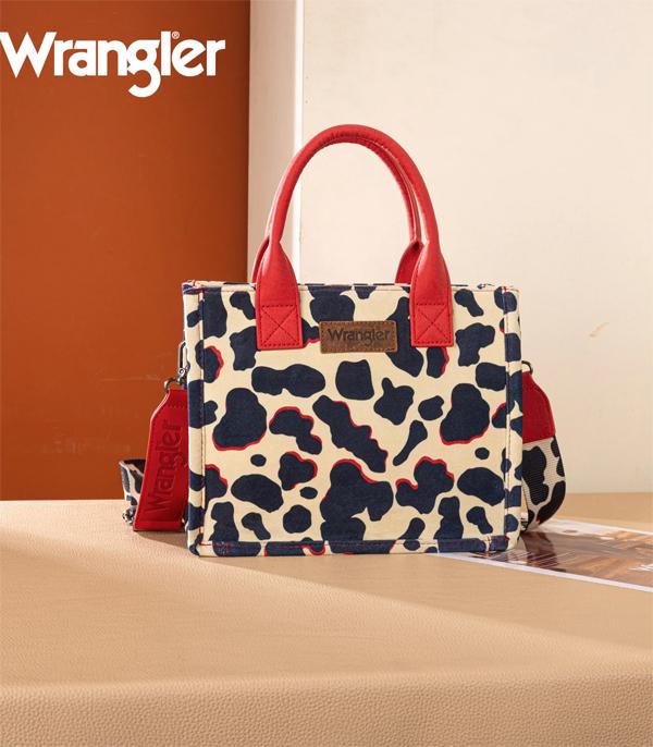 New Arrival :: Wholesale Wrangler Cow Print Tote Crossbody Bag