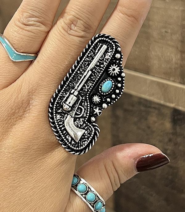 New Arrival :: Wholesale Tipi Brand Western Gun Ring