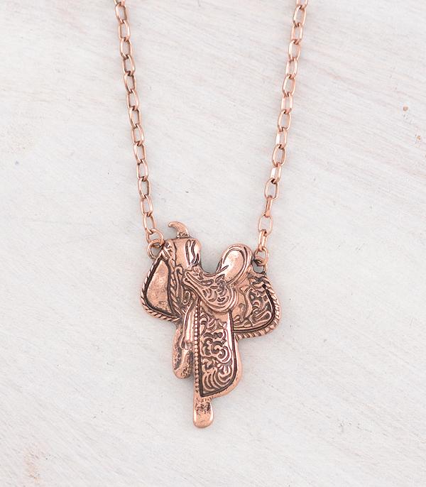 NECKLACES :: WESTERN TREND :: Wholesale Western Saddle Pendant Necklace
