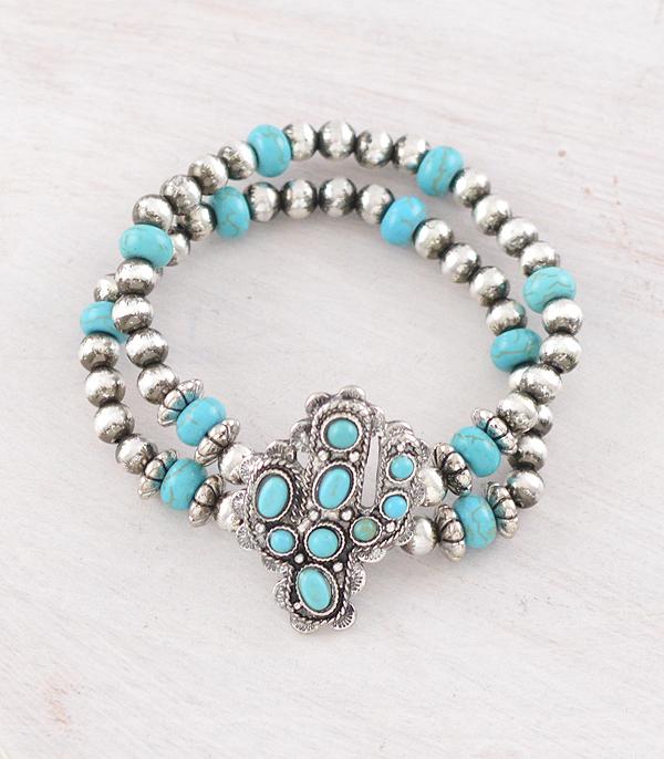 WHAT'S NEW :: Wholesale Western Turquoise Cactus Bracelet