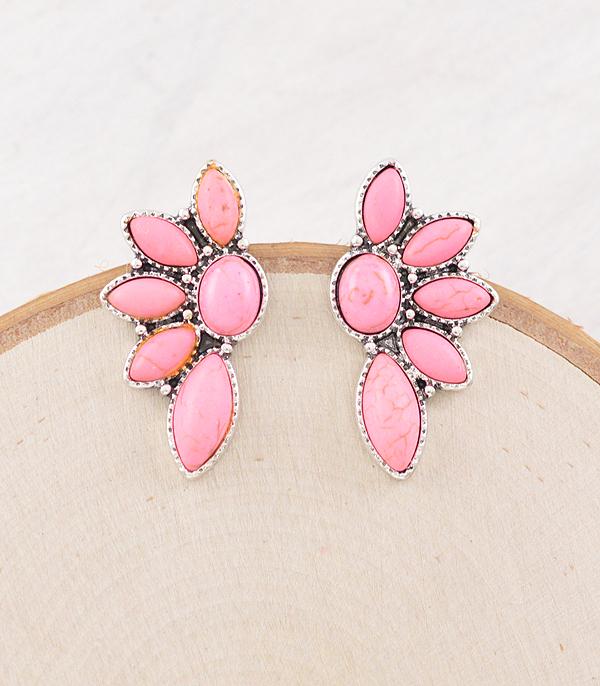 WHAT'S NEW :: Wholesale Western Pink Stone Post Earrings