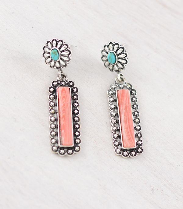 WHAT'S NEW :: Wholesale Western Concho Bar Earrings