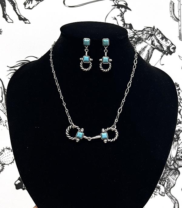 New Arrival :: Wholesale Western Horsebit Necklace Set