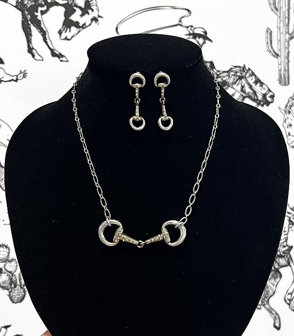 New Arrival :: Wholesale Western Horsebit Necklace Set