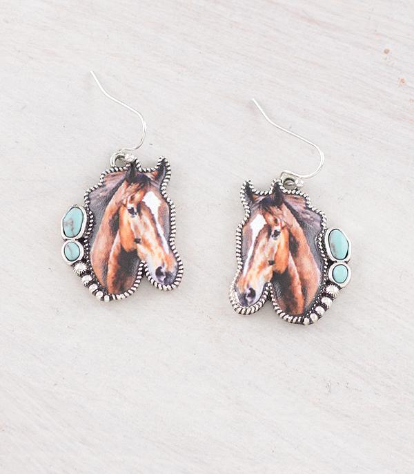 New Arrival :: Wholesale Western Horse Earrings