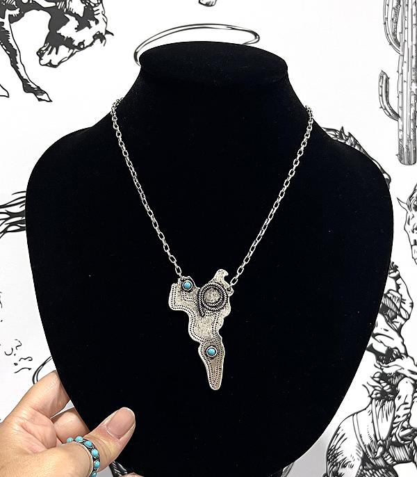 WHAT'S NEW :: Wholesale Western Saddle Pendant Necklace