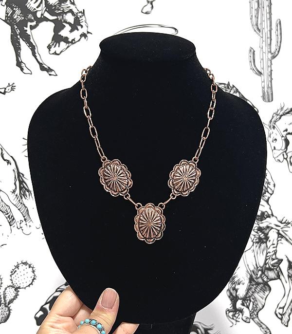 New Arrival :: Wholesale Western Concho Necklace
