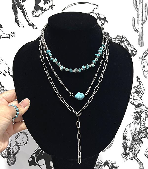 New Arrival :: Wholesale Western Layered Necklace Set