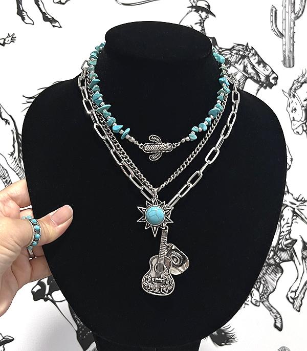 New Arrival :: Wholesale Western Layered Necklace Set