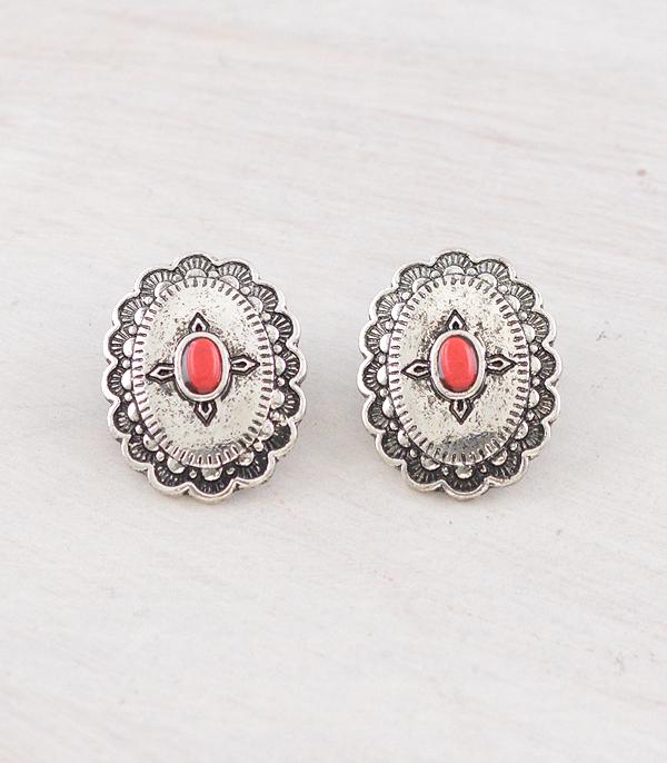 New Arrival :: Wholesale Western Concho Earrings