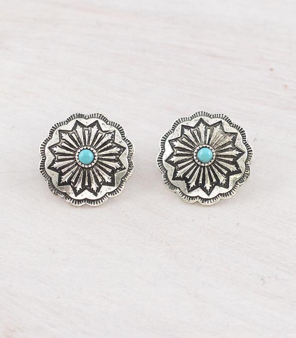 New Arrival :: Wholesale Western Concho Earrings