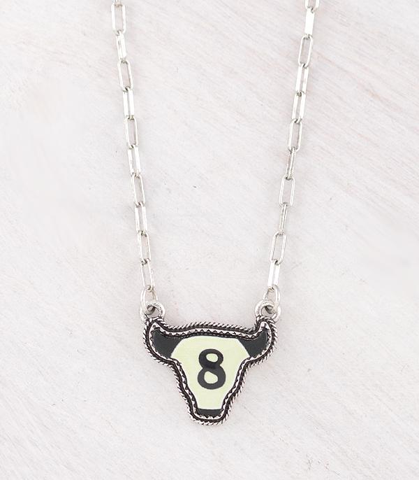 New Arrival :: Wholesale Western Cow Skull Pendant Necklace