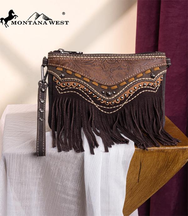New Arrival :: Wholesale Montana West Fringe Clutch Crossbody Bag