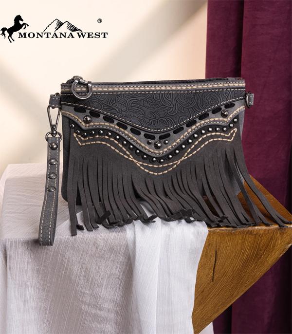 New Arrival :: Wholesale Montana West Fringe Clutch Crossbody Bag