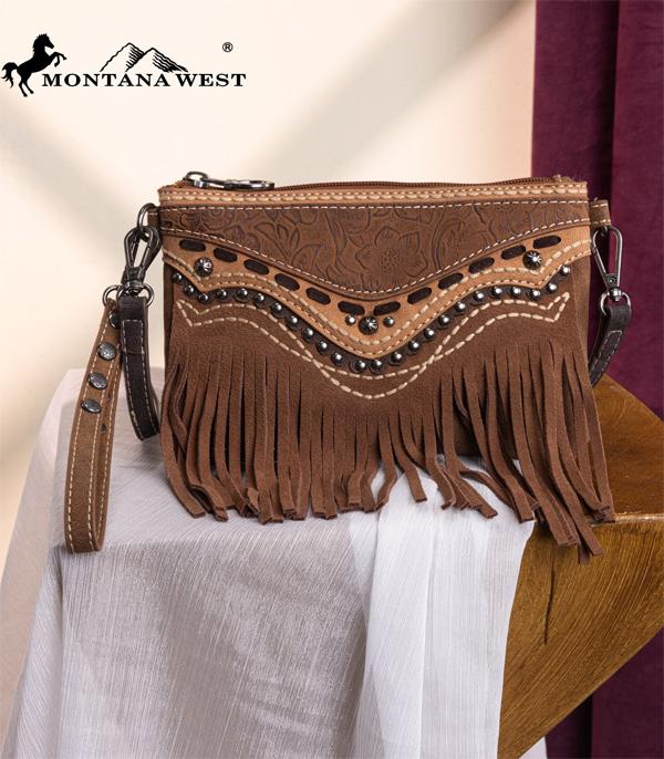 New Arrival :: Wholesale Montana West Fringe Clutch Crossbody Bag