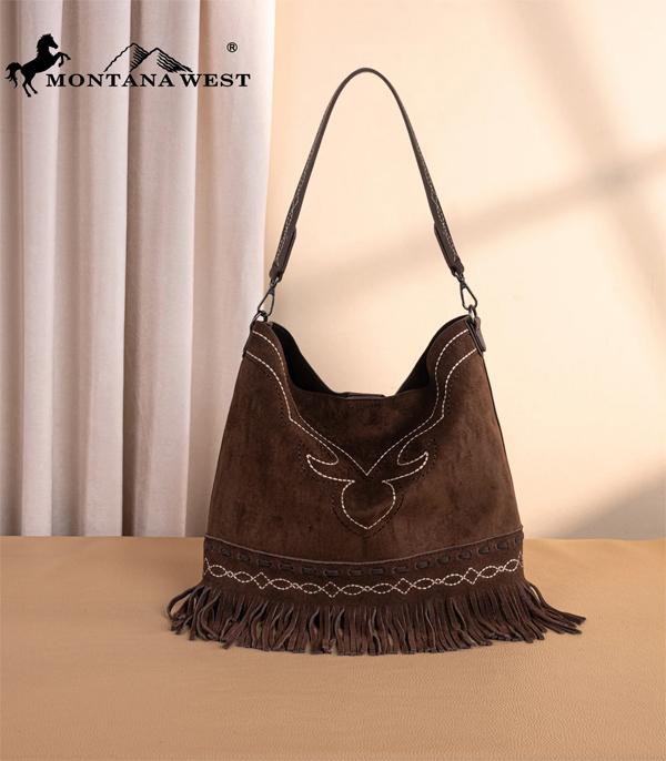 New Arrival :: Wholesale Montana West Boot Stitch Fringe Hobo Bag