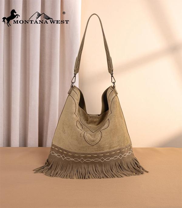 New Arrival :: Wholesale Montana West Boot Stitch Fringe Hobo Bag