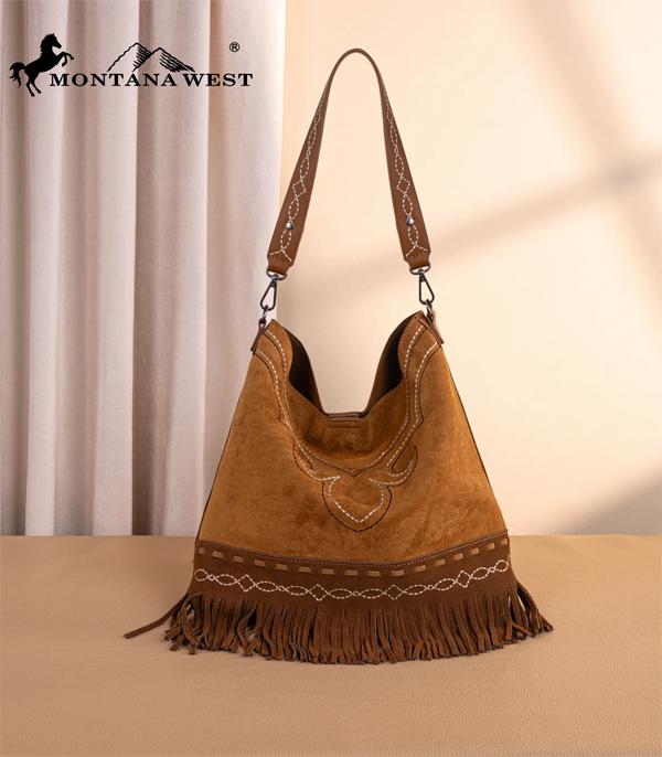 New Arrival :: Wholesale Montana West Boot Stitch Fringe Hobo Bag