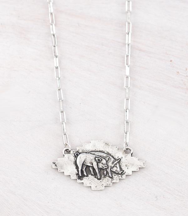 New Arrival :: Wholesale Tipi Brand Farm Animal Pig Necklace