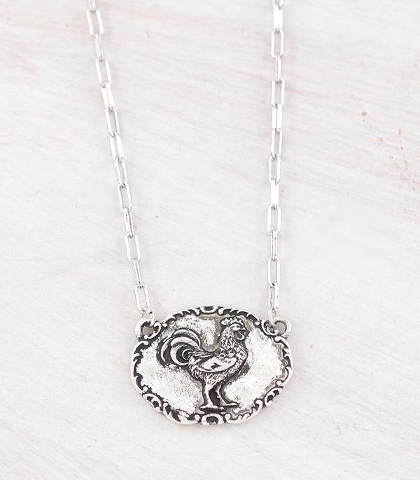 New Arrival :: Wholesale Tipi Brand Rooster Pendant Necklace