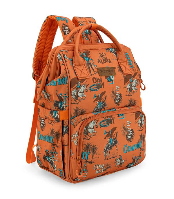 New Arrival :: Wholesale Wrangler Cowboy Print Callie Backpack