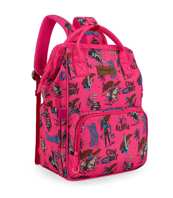 New Arrival :: Wholesale Wrangler Cowboy Print Callie Backpack