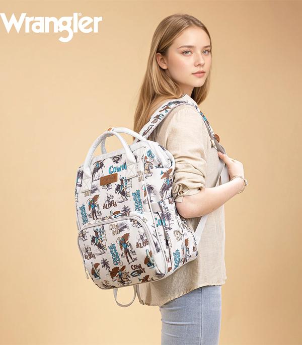 New Arrival :: Wholesale Wrangler Cowboy Print Callie Backpack
