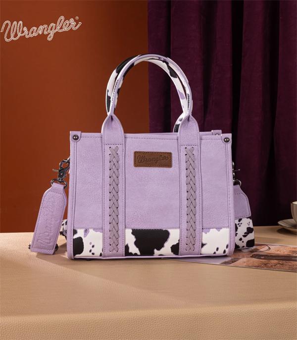 New Arrival :: Wholesale Wrangler Cow Print Tote Crossbody Bag