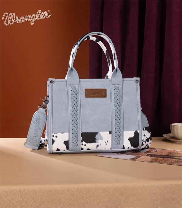 New Arrival :: Wholesale Wrangler Cow Print Tote Crossbody Bag