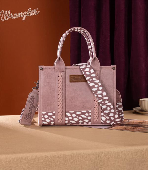 New Arrival :: Wholesale Wrangler Deer Print Tote Crossbody Bag