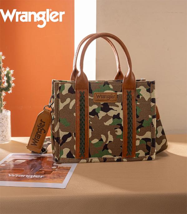 New Arrival :: Wholesale Wrangler Camo Print Tote Crossbody Bag