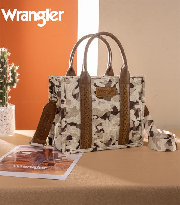 New Arrival :: Wholesale Wrangler Camo Print Tote Crossbody Bag