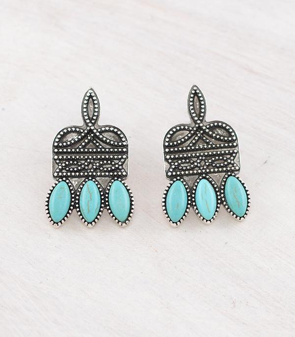 New Arrival :: Wholesale Western Boot Stitch Earrings