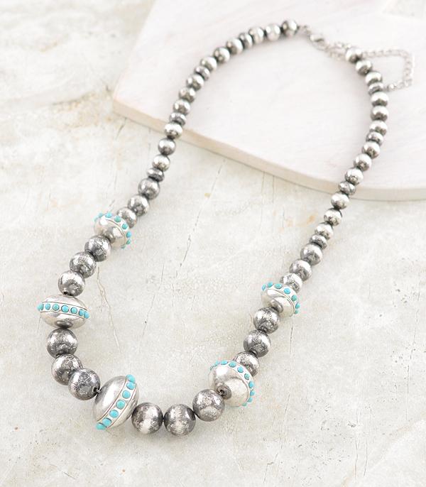 New Arrival :: Wholesale Western Navajo Pearl Bead Necklace